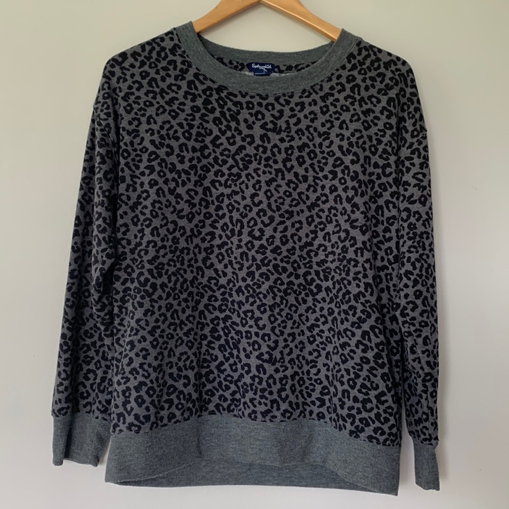 Splendid gray leopard sweatshirt - Picture 1 of 7